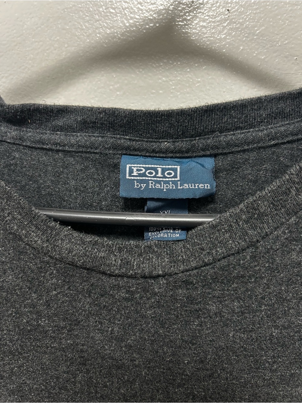 Polo by Ralph Lauren Charcoal Gray Crew Neck Short Sleeve Tee